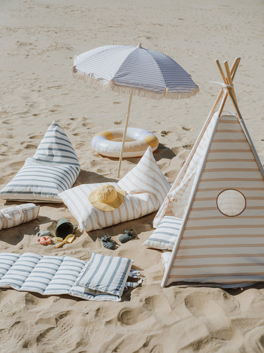 Beige Stripes Teepee Set