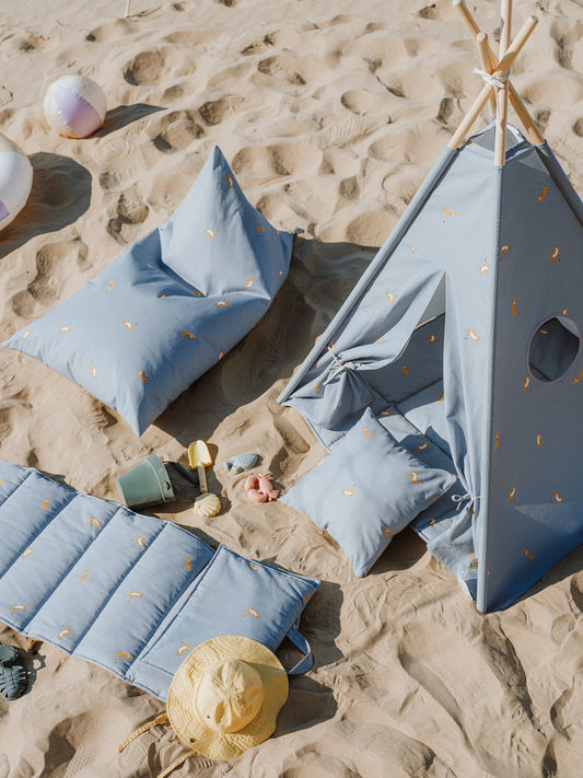 Blue Tiger Teepee Set
