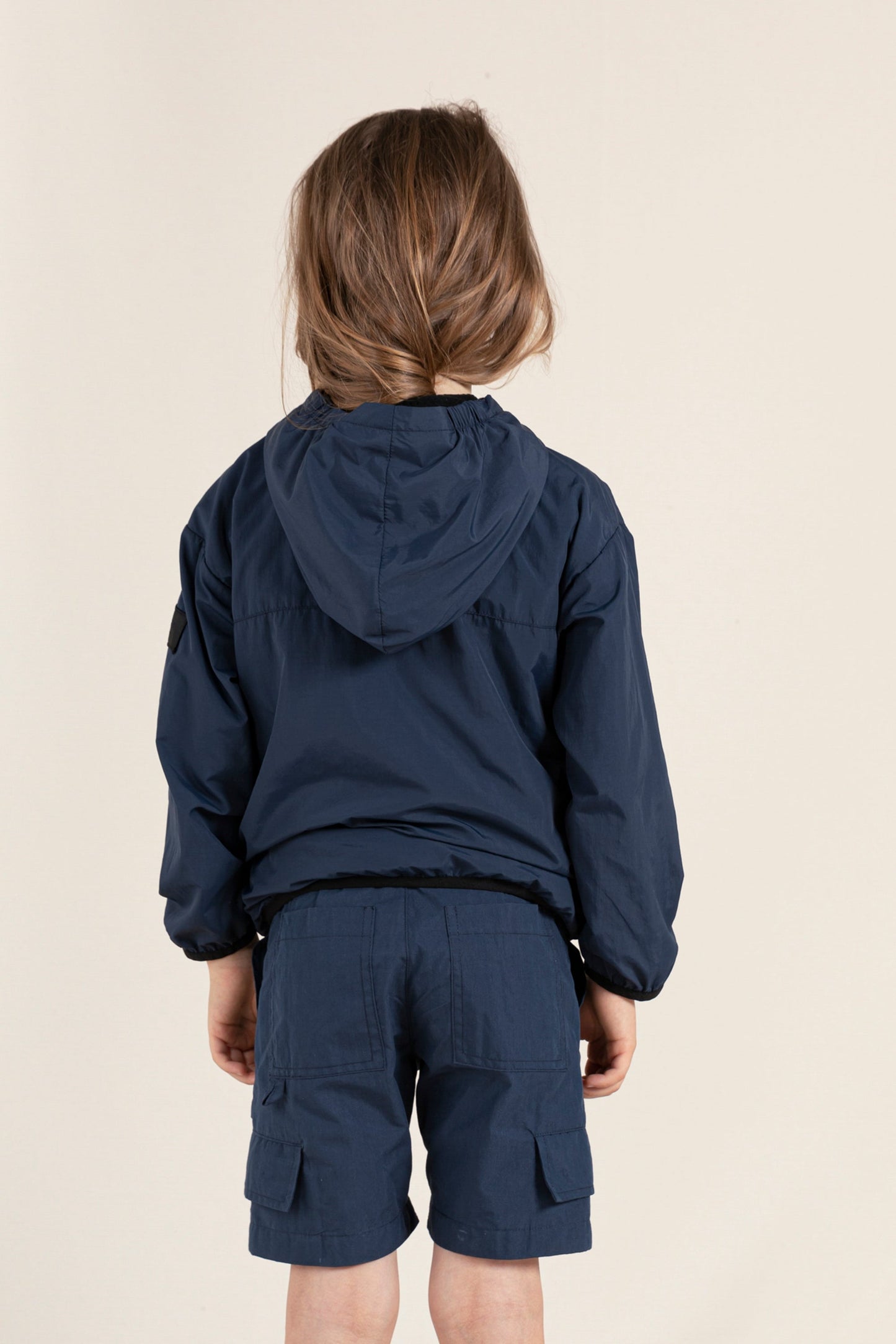 ELLY Navy S - Hooded Pullover Jacket | Women