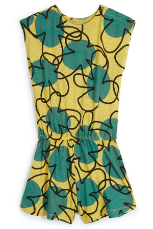 Ema Retro Flowers Yellow JUMPSUIT Wolf & Rita