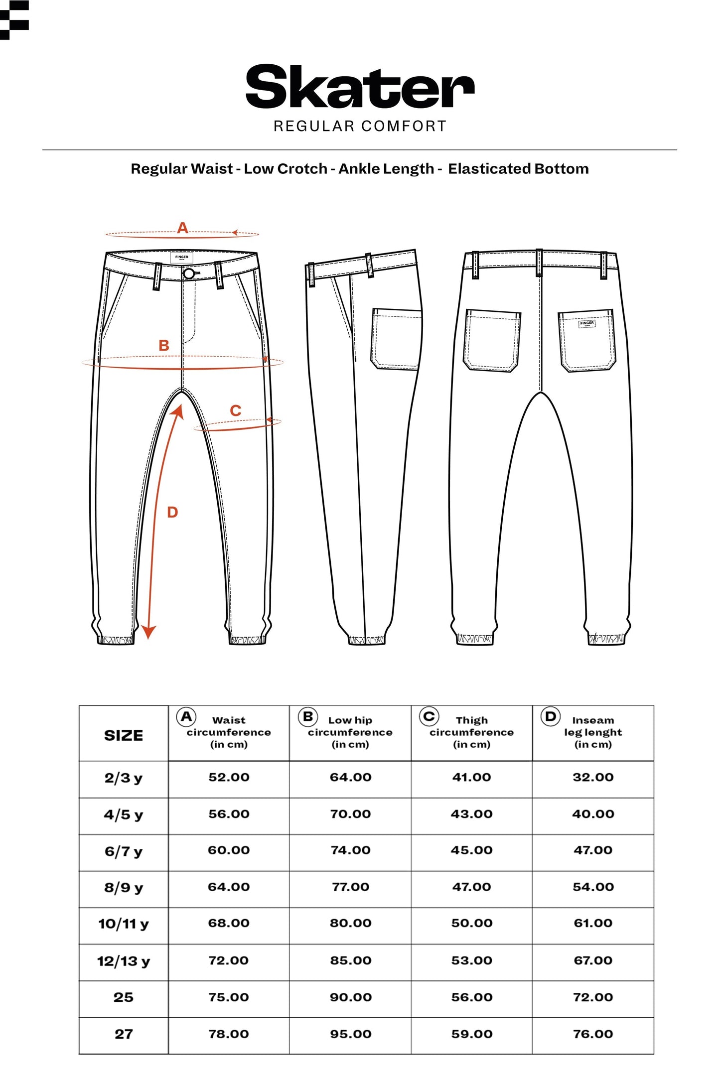 SKATER City Khaki - Elasticed Bottom Chino Fit Pants | Women