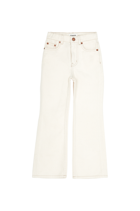 FIONA Raw Ecru - Flare Fit Jeans