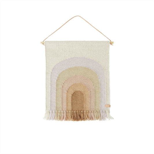 Follow The Rainbow Mini Wall Rug - Lavender Wallart OYOY