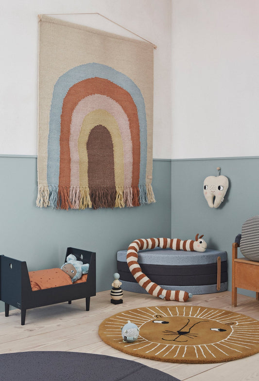 Follow The Rainbow Wall Rug - Multi Wallart OYOY