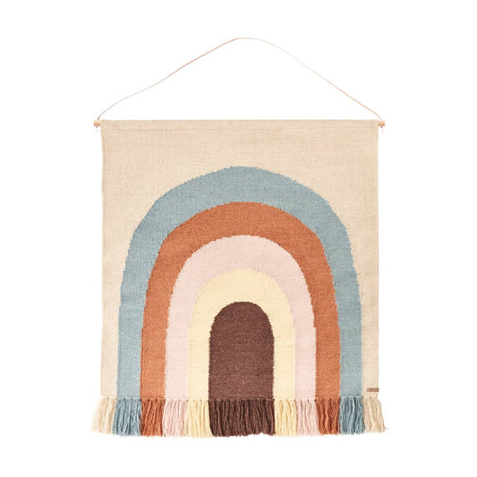 Follow The Rainbow Wall Rug - Multi Wallart OYOY