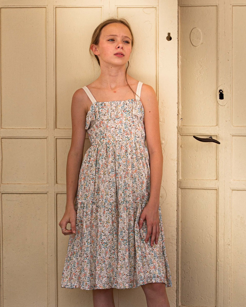 Galaxia Dress in Garden Print Dresses Cosmosophie