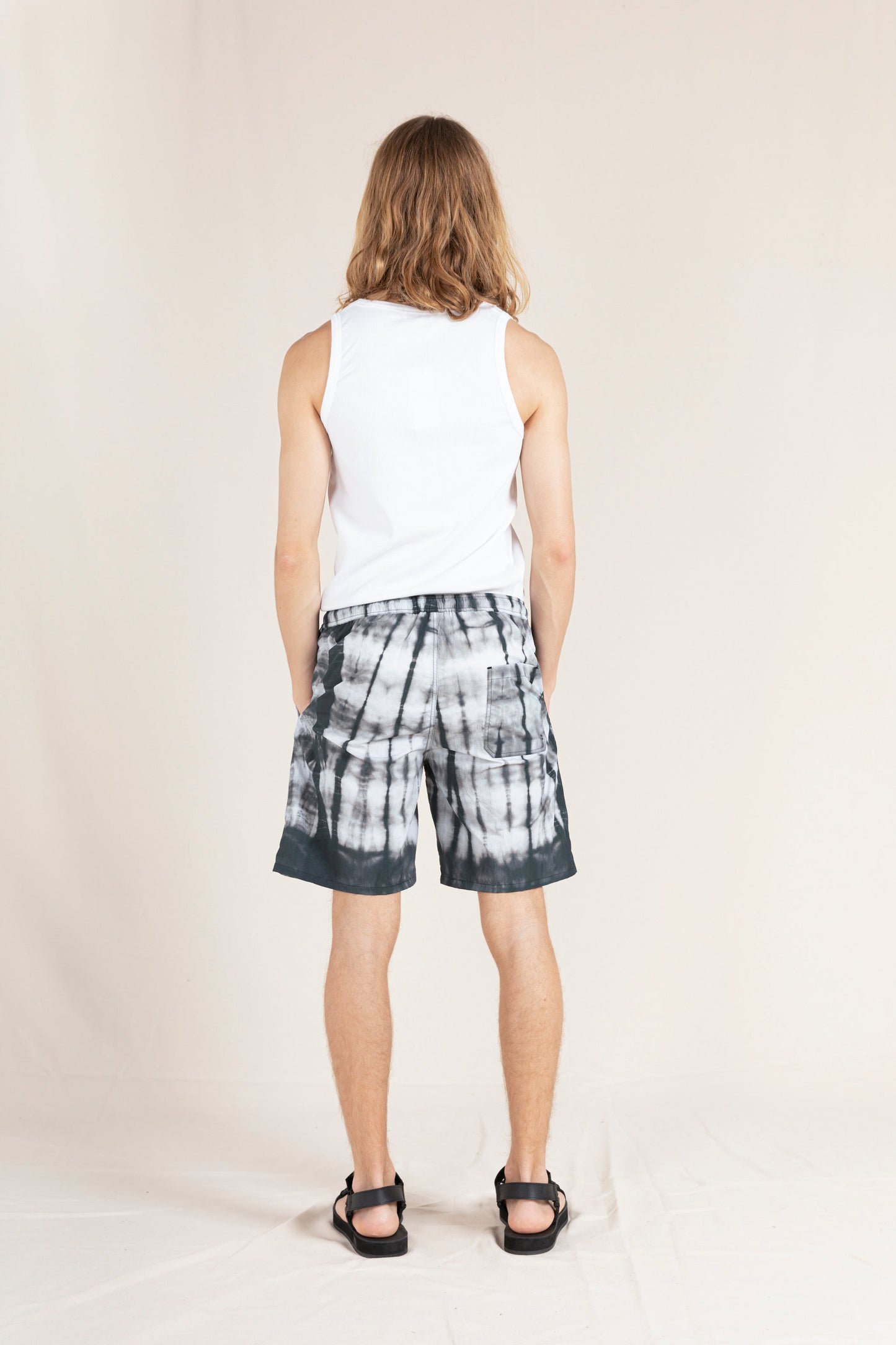 GOODBOY Black Tie & Dye - Surf Bermuda Shorts