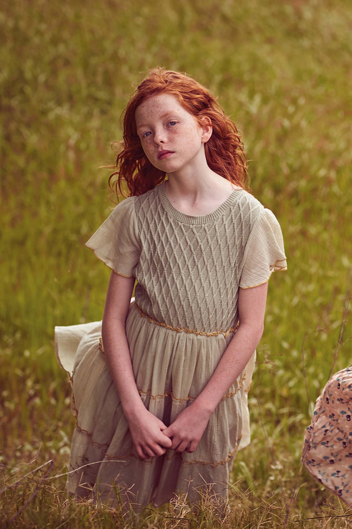 Green aven combined dress Dresses Coco au lait