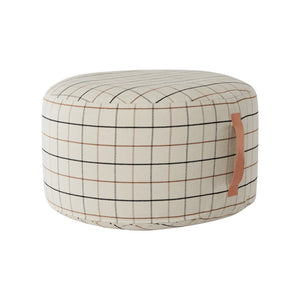 Grid Pouf Large - Offwhite Pouf OYOY