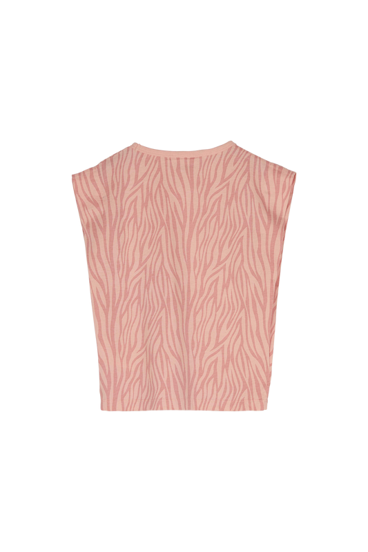 HALEY Mellow Rose Zebra - Sleeveless T-shirt