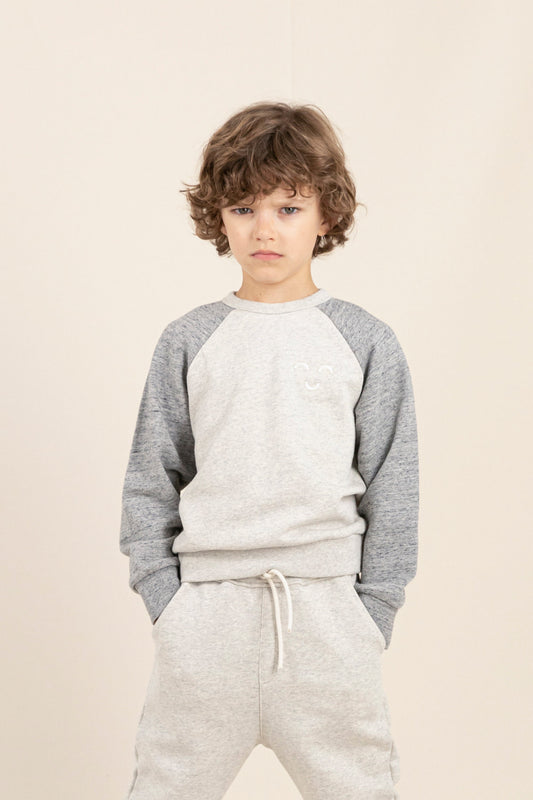 HENRY Heather Ecru - Raglan Sleeve Sweater