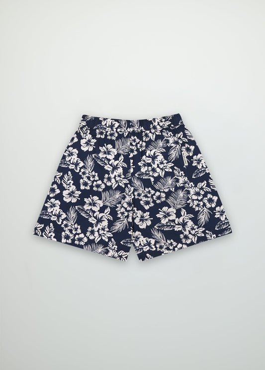 Hibiscus Bermuda Print Shorts The New Society
