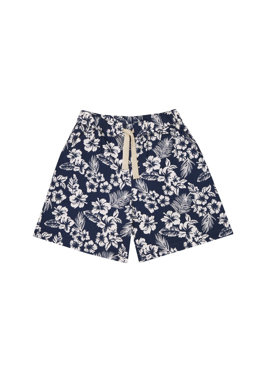 Hibiscus Bermuda Print Shorts The New Society