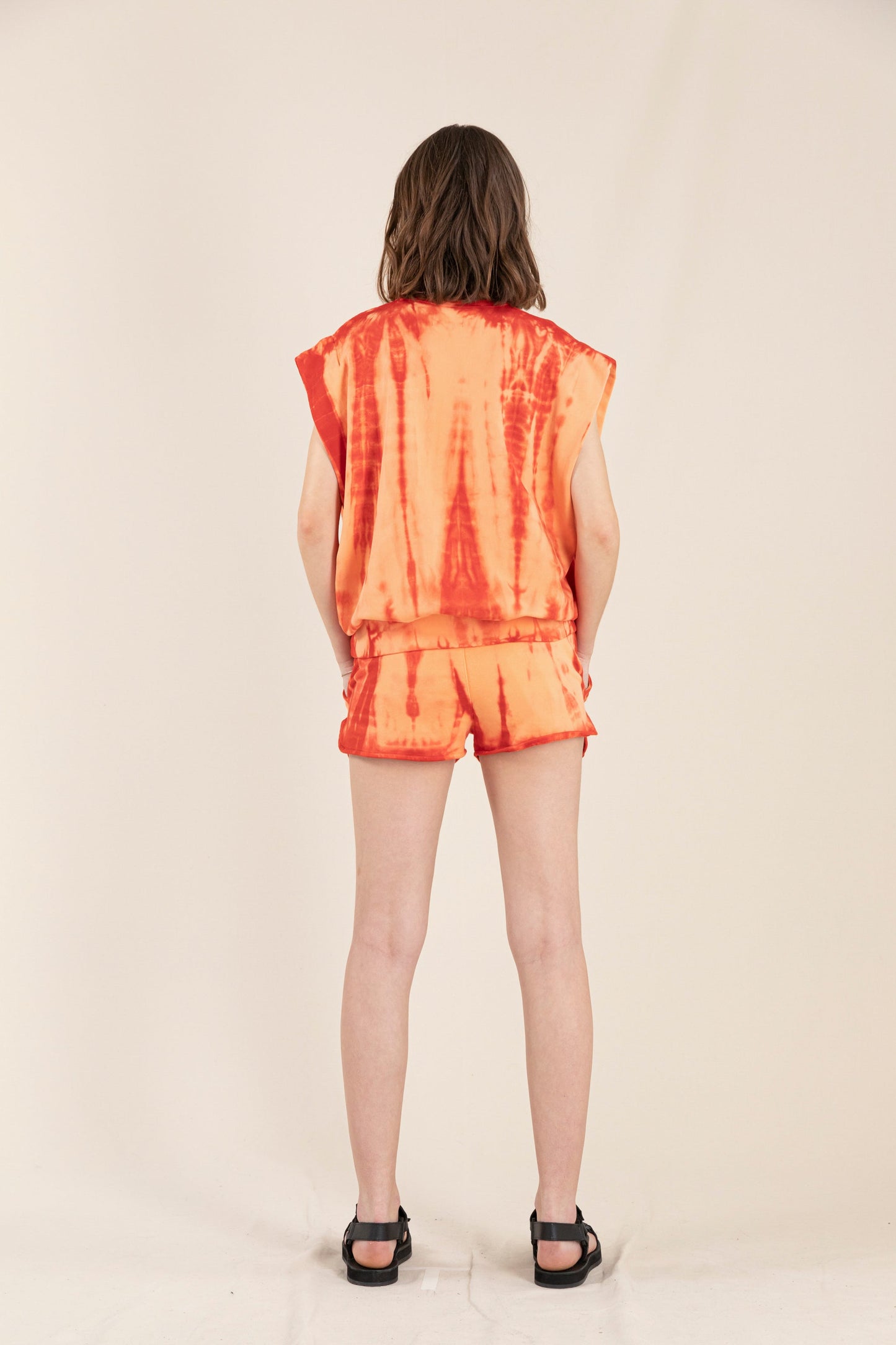 HOLIDAY Coral Tie & Dye - Mini Shorts