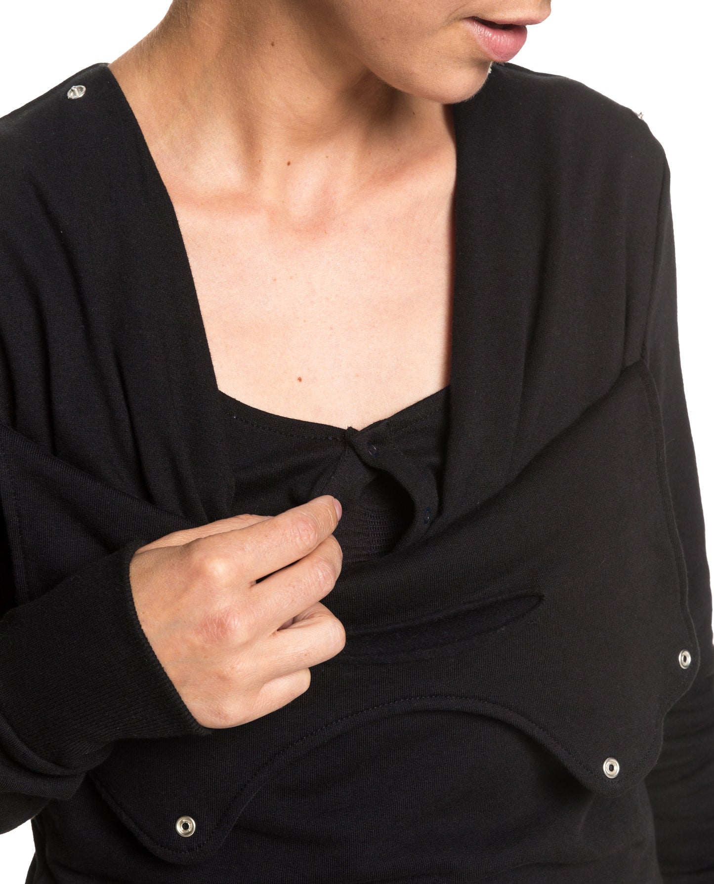 Baby carrier sweatshirt | Mama Hangs Out | Black Carriers Mama Hangs