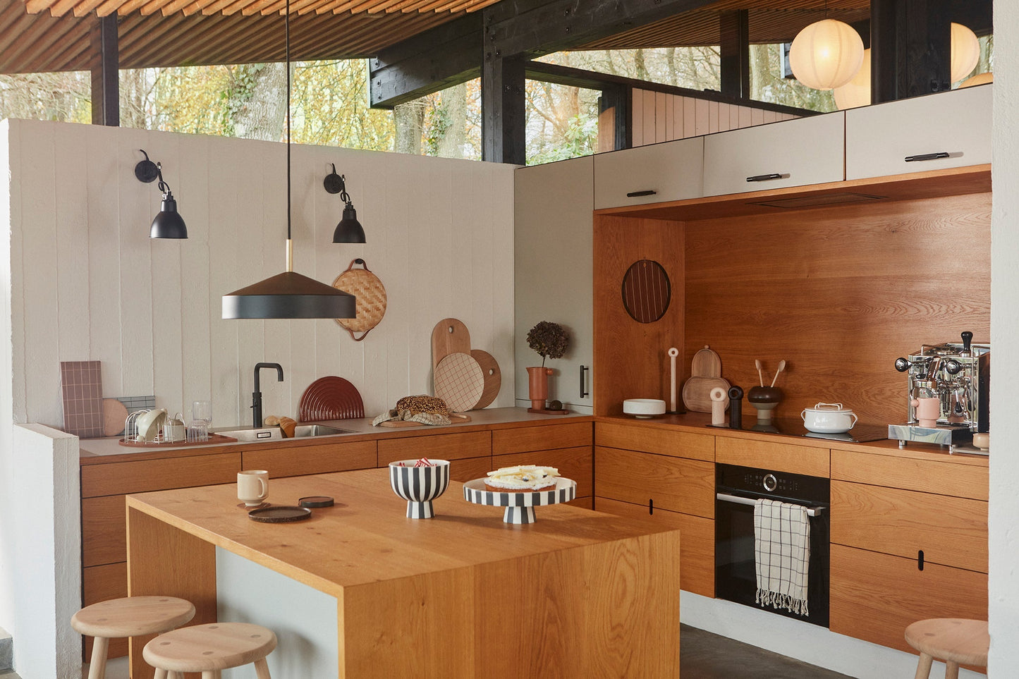 Hatto Pendant - Small - Optic Blue Pendel Lamp OYOY