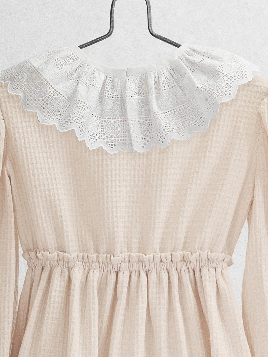 The Hortensia Dress Dresses Five of us Lace collar 3 years