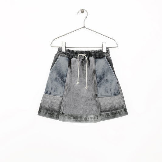 GREY DENIM SKIRT