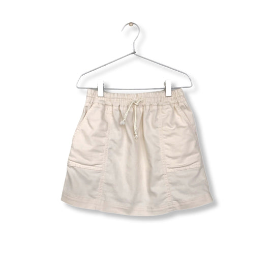 WHITE DENIM SKIRT