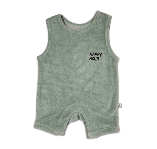 Towelling Happy Hour Onesie: Topaz