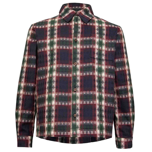 Shirt in Red & Green Tartan