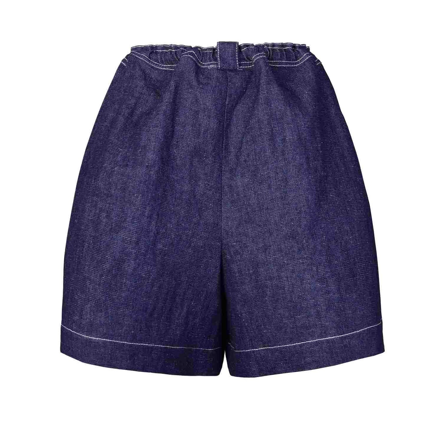 Wide Denim Shorts