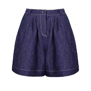 Wide Denim Shorts