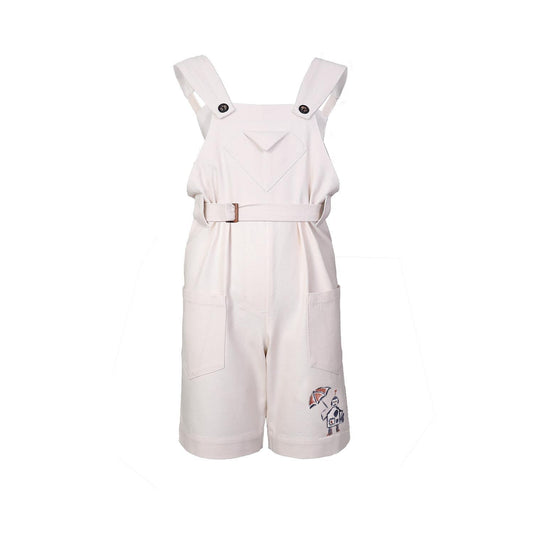 Hand-painted Off-White Overall