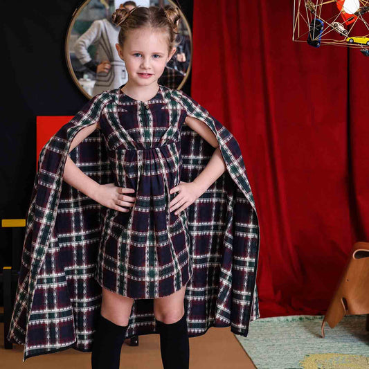 Tartan Cape Dress