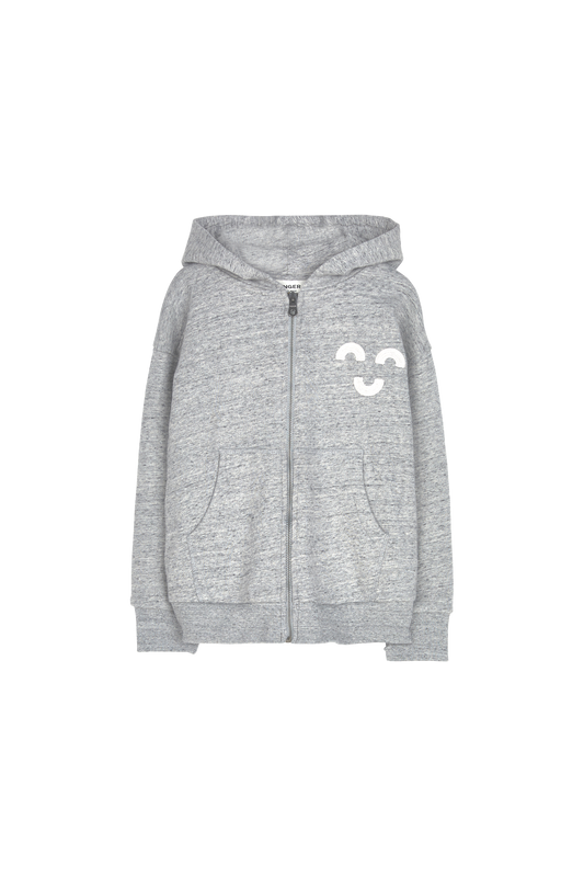 JOEL Heather Grey Macaroni - Zipped Hoodie