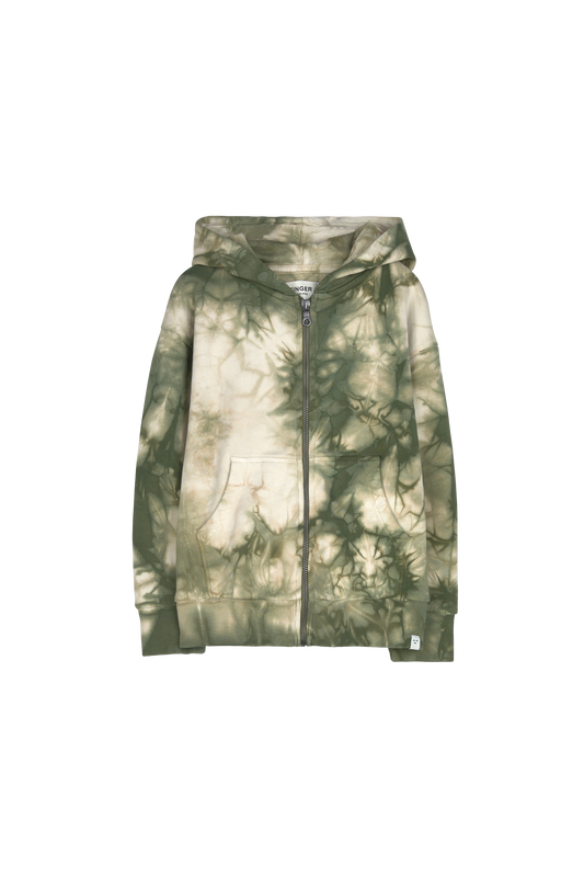 JOEL Safari Khaki Tie & Dye - Zipped Hoodie | Women