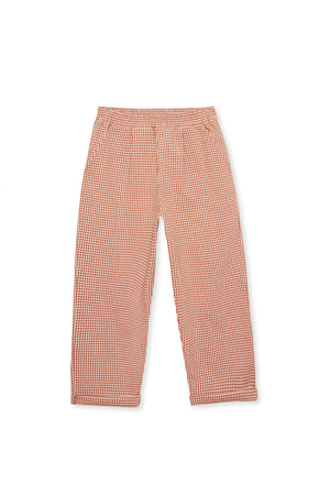 Tonle Pants Brown Checks Trousers Jellymade