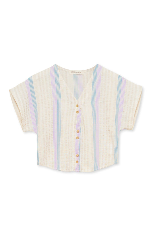 Luang Blouse Stripes Tops Jellymade