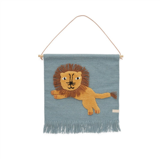 Wallhanger - Jumping Lion - Tourmaline Wallart OYOY