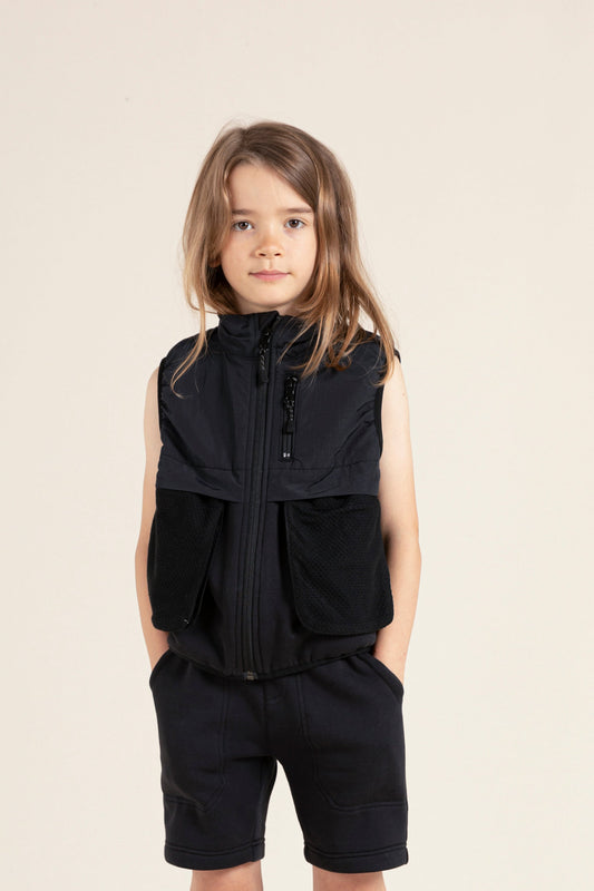 KOPTER Ash Black - Sleeveless Jacket