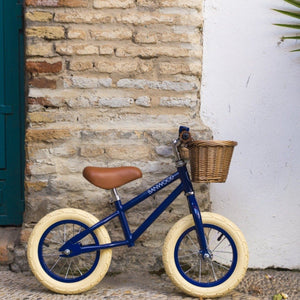 Balance Bike First Go! Navy Blue Bicycle Nofred