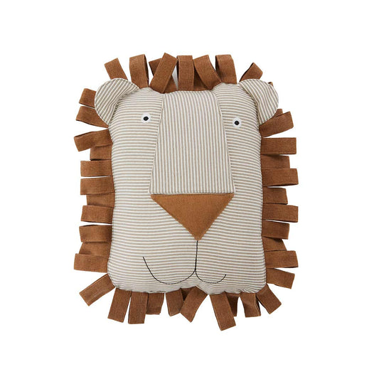 Lobo Lion Denim Cushion - Caramel Soft Toys OYOY