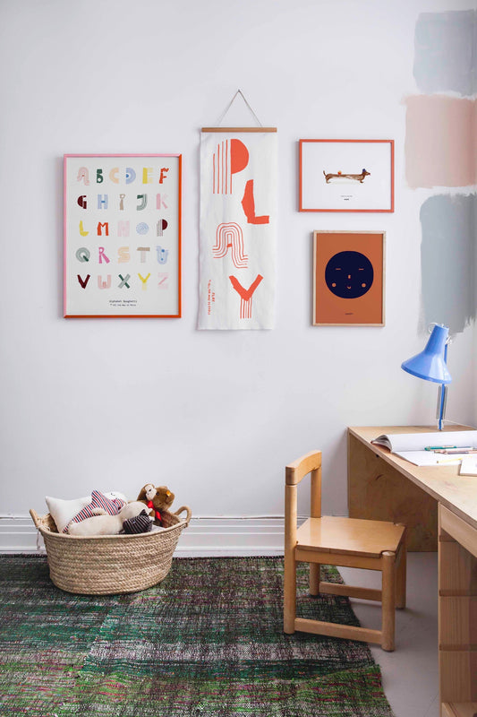 MADO Alphabet Spaghetti 50x70 cm Poster Nofred