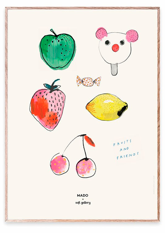 MADO Fruits & Friends 50x70 cm Poster Nofred