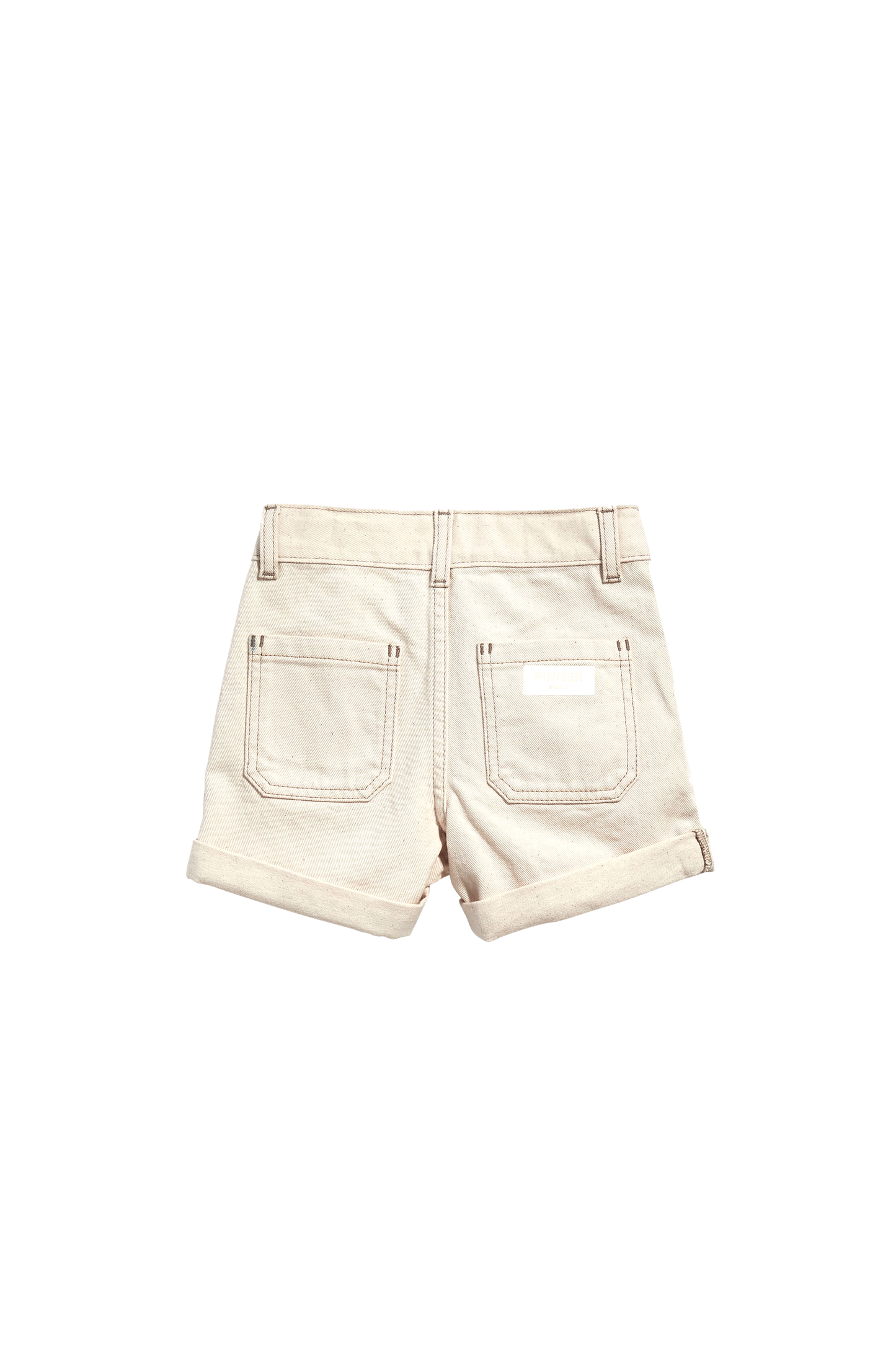 MARLIE Raw Ecru - Loose Fit Shorts