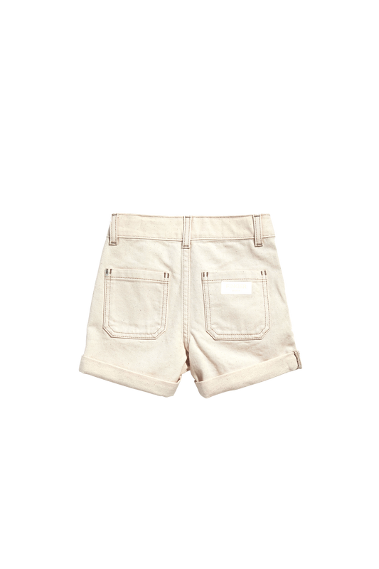 MARLIE Raw Ecru - Loose Fit Shorts