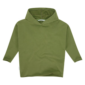 Hoody Raw Edge Avocado Sweaters Mingo