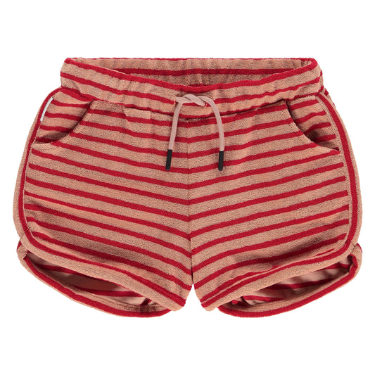 Short Toweling Stripe Pomegranate Shorts Mingo