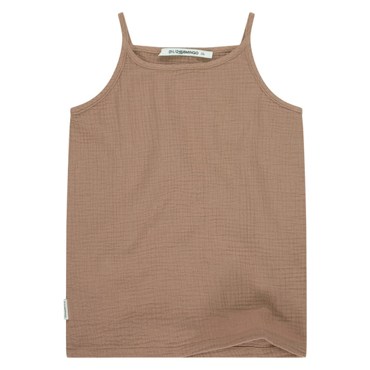 Singlet Muslin Sand Tops Mingo