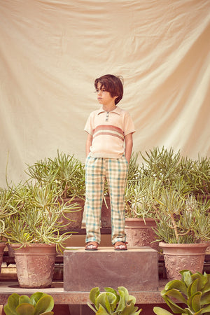 Moss agate woven trousers Trousers Coco au lait