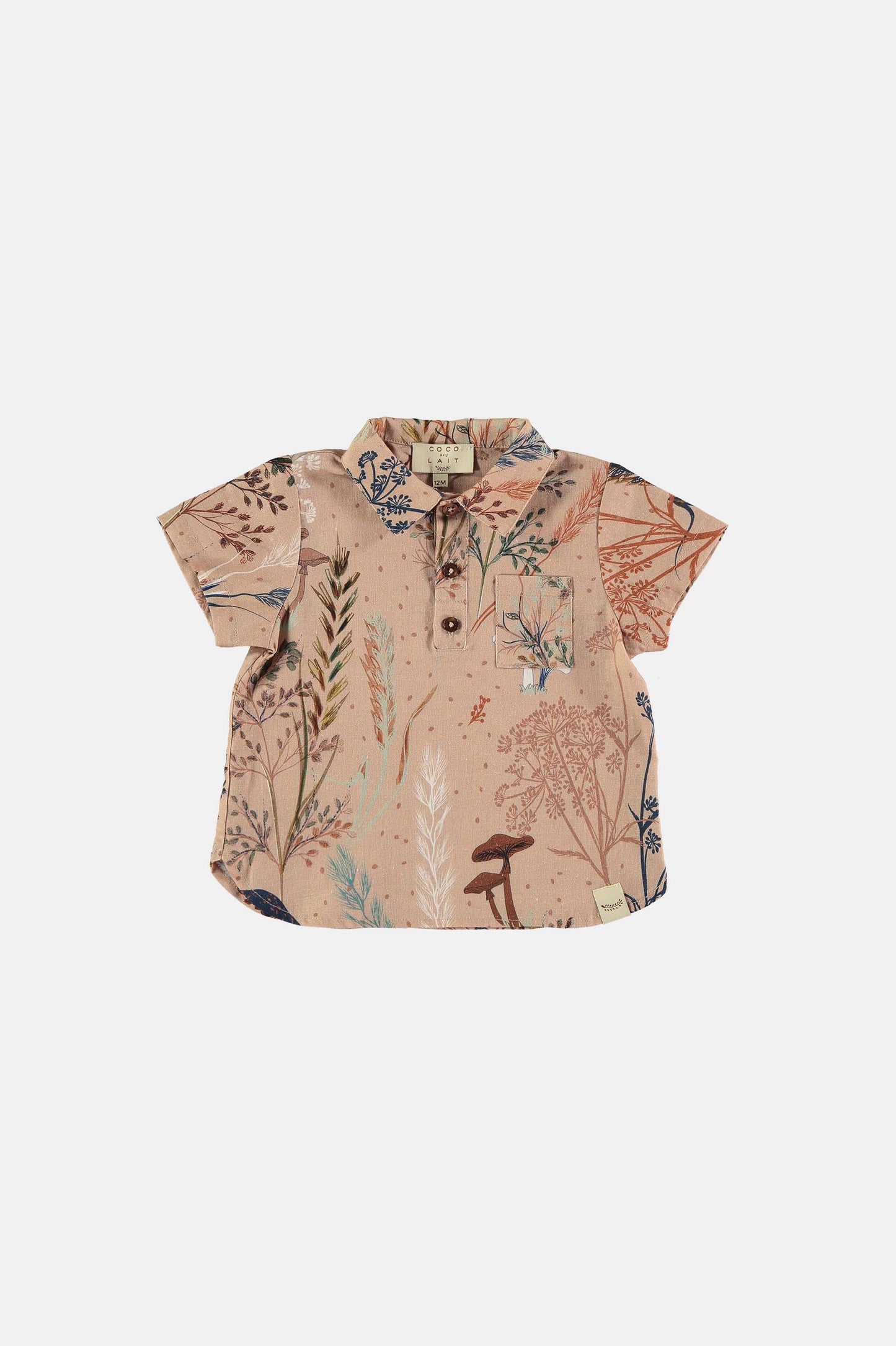 Mushroom forest cotton shirt Tops Coco au lait