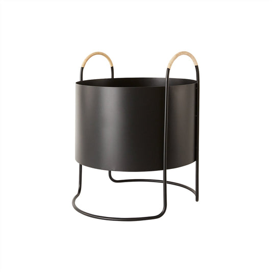 Maki Plant Box - Low - Black Flowerpot OYOY
