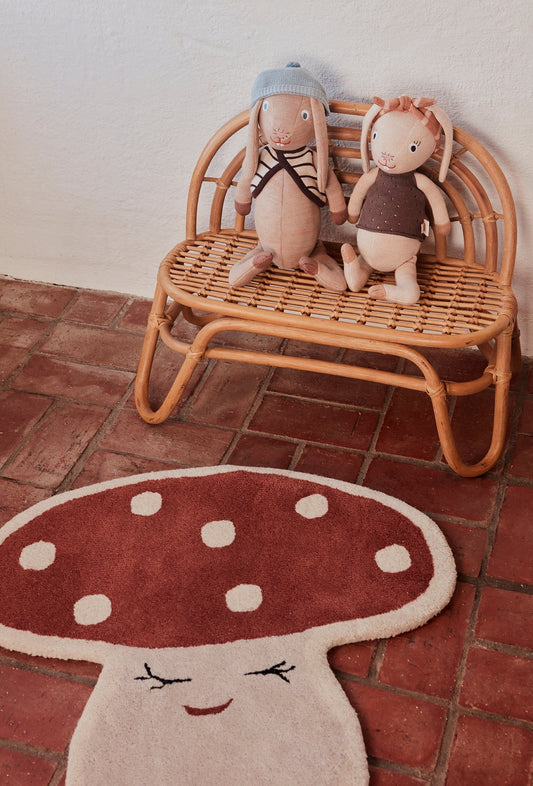 Malle Mushroom Rug - Red Rugs OYOY