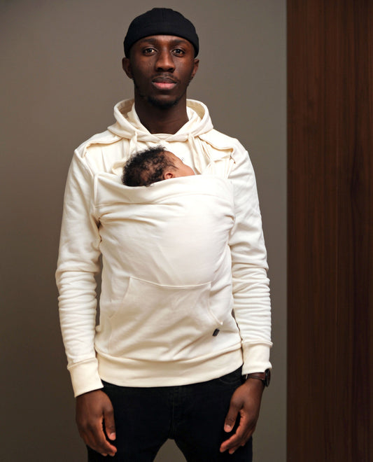 Baby carrier sweatshirt | Daddy Plays | Ecru Carriers Mama Hangs