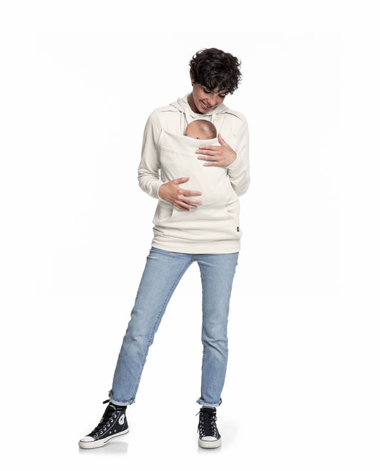 Baby carrier sweatshirt | Mama Plays | Ecru Carriers Mama Hangs